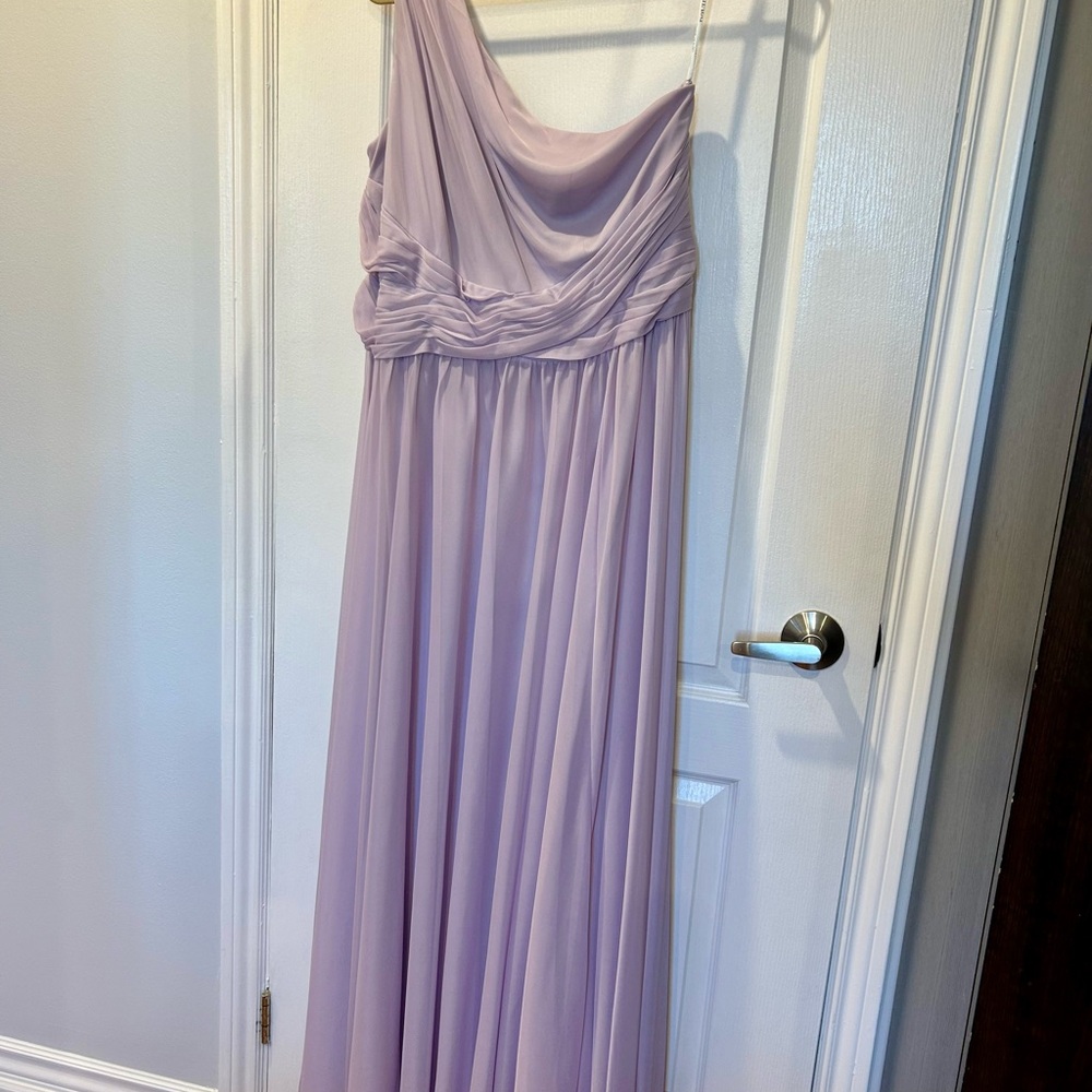 David's Bridal Light Purple Dress